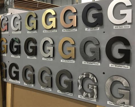 gemini metal sign letters